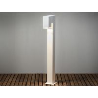 Moderne Pollerleuchte POLLUX in Weiß, Höhe 100cm