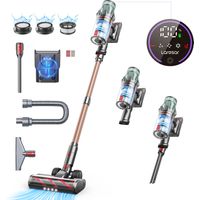 Laresar Aspirateur Balai sans Fil, 65KPa/600W/70 Mins max,Tuyau Extensible 1M, Parfumé, Chargement Mural, Poils d'Animaux/Tapis/Voiture