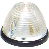 Feu de position 12V – Clignotant rétroviseur blanc – Modèle à poser – Diamètre 76 mm – Hauteur 53 mm – Cabochon vissé – SIM