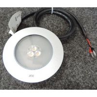 Encastré de sol LED 3W gris Ø 80mm H33mm étanche 2700K alim 350mA (non incl) carrossable 2T 60° IP67 Astro 80 FLOS 750858.3Y