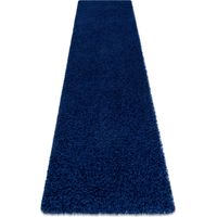 Tappetii passatoie SOFFI shaggy 5cm blu scuro - per il soggiorno, la cucina, il corridoio blue 60x200 cm