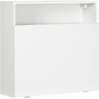 Bureau pliable mural 64x20x60 cm blanc