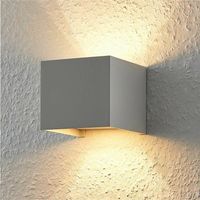 Applique Da Parete Esterno Faretto Led Luce Calda 3000k 12 W Ip65 Es46gc