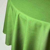 HOMESCAPES Lime Green Cotton Round Tablecloth 180 cm
