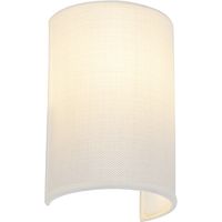 Moderne Wandleuchte weiß - Simple Drum Jute