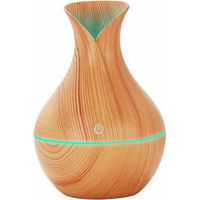 MINI DIFFUSEUR D'ARÔMES EFFET BOIS AROMATHÉRAPIE HUMIDIFICATEUR USB MAISON LED 130ML