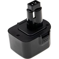 EXTENSILO Battery compatible with Dewalt DW904 Flash Light, DW907K-2, DW907K2H, DW907Z, DW912 Electric Power Tools (3300 mAh, NiMH, 12 V)