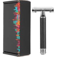 Rasoir à Barbe Manuel Portable en Alliage de Zinc Lavable pour Hommes - Tondeuse à Barbe