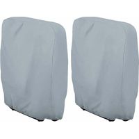 Telo protettivo per lettino pieghevole – 2 pezzi in tessuto Oxford 210D impermeabile, resistente ai raggi UV e alla polvere, grigio, L71 × H110 cm