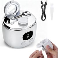 Coupe Ongle électrique Coupe Ongle Electrique Main et Pied 4 en 1 Lampe LED et loupe Deux lames 3 Vitesses Easyclip Coupe Ongle Silencieux pour Bébé Enfants Adultes Personnes Âgées