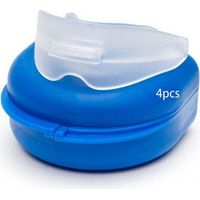 gouttiere Dentaire Bruxisme Thermoformable 4pcs, Protecteurs Buccaux Sans Bpa, Protege Dent Nuit, Anti Grincement Dent, Protege Dents Boxe