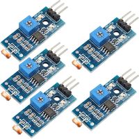 5Pcs Module numérique de capteur d'intensité Lumineuse Photo résistor Photorésistance pour Arduino UNO