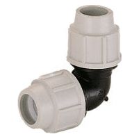 Plasson 90 Degree Elbow Fitting for 63mm Pipes - Reliable