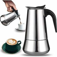 Cafetière italienne 12 tasses en acier inoxydable compatible tous types de feux 12 tasses