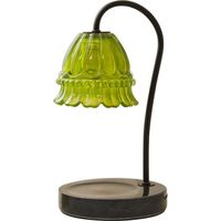royaluxe -Chauffe-bougie électrique, lampe décorative, lampe de fusion de bougie, chauffe-cire pour bougies parfumées, vert