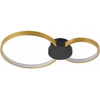 Plafoniera Reality Condida 2 Anelli oro/nero LED 20W