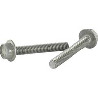 Vis métaux Tête hexagonale TH Embase lisse M5X40 Inox A2-30 pièces