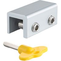 Cyslmuk – Lot de 2 verrous de fenêtre coulissante réglables – Acier inoxydable – Installation sans perçage – Clé hexagonale incluse