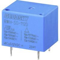 GoodSky RWH-SS-112D Printrelais 12 V/DC 15 A 1 Wechsler 1 St. Tray