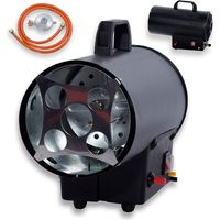 Canon a air chaud - FUXTEC FX-GH10 - Au gaz 10kW 300 m3/h IP44 Import Allemagne détendeur FR non inclus