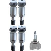Kit de reparación de válvulas TPMS - 52936D4100 - Aluminio plateado - 4 piezas - Compatible con Mazda/Kia/Hyundai
