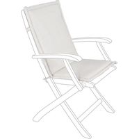 Kissen für Stuhl und Sessel mit mittlerer Rückenlehne aus wasserabweisendem Polyester 180 gm -Natürliche / 1 Stück