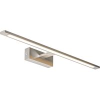 Qazqa – Applique murale IP44 en acier 62 cm avec LED 968 lumens – Largeur 13,5 cm – Non gradable – Pour salle de bain