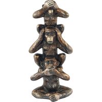 Signes Grimalt Figure di figura animale Figura 3 animali d'oro 6x9x20cm 77126