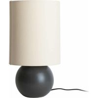 Leitmotiv Alma Ball lámpara de mesa negro mate elegante