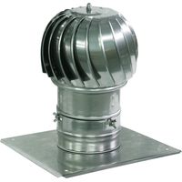 Toit de cheminée en aluminium avec extracteur d'air de 150 mm de diamètre et plaque de toit supplémentaire