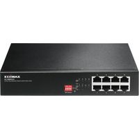 Switch di Rete Edimax a Lunga Portata da 8 con 4 Porte PoE+ e Commutatore a Dip Switch
