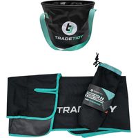 Tradetidy Long Waterproof Antislip Work Mat + Collapsible Bucket 20L