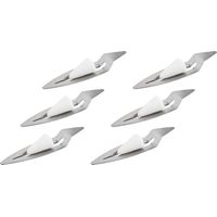 APS 65070 - Set di 6 mini pinze per zucchero, in acciaio INOX