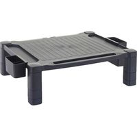 Rehaussement d'écran HHG-413, support d'écran, rehausse pour bureau, présentoir d'écran, plastique 13x43x33cm