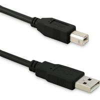 Cable USB 2.0 Qoltec A macho B macho 0,5 m
