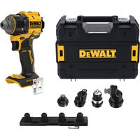 Dewalt – Perceuse visseuse à têtes multiples DCD803NTXJ – Moteur Brushless 18V – 15 positions de couple – 4 têtes interchangeables – Éclairage LED intégré