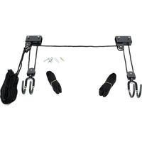 Wiltec Système de levage universel pour Canoës Kayaks - charge max. 45 kg - Palan Poulie Treuil pour suspension plafond - Ascenseur de vélo, matériel de rangement stockage
