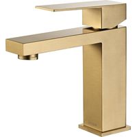 Grifo para Baño Dorado Mezclador de Lavabo para Agua Fría y Caliente Disponible Grifo de Lavabo de Acero Inoxidable Grifo Lavabo Dorado Clásico
