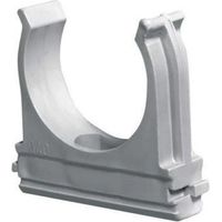 Clips fissatubo ø25 a scatto in pvc grigio