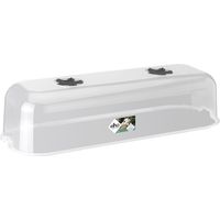 Elho Green Basics Serre De Culture L - Transparent - L 51 x B 19.5 x H 13 cm - intérieurextérieurculture et récolteaccessoires - 100% recyclé