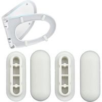 WC-Sitzkissen-Set, WC-Sitzpuffer, geräuschdämpfende Puffer, WC-Sitzdichtungen, universelle Ersatzkissen