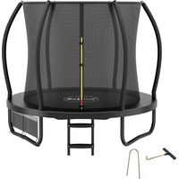 Zelsius Trampolin Schwarz Ø 228 cm für den Outdoor-Bereich, Trampolin Outdoor für maximal 100 kg