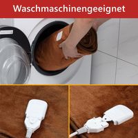 Heating blanket brown 180x130cm 9 heat levels