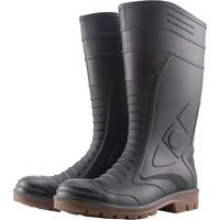 Schwarzer PVC-Sicherheitsstiefel Größe: 41