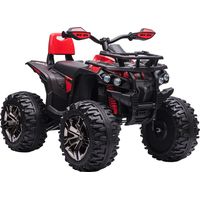 Quad électrique enfant 12V batterie incluse 3-5 ans rouge 100x65x73 cm