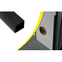 Burlete antipinzamiento para puerta interior cortafuego WATTELEZ 40x40x1400mm - Negro - 604205N