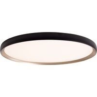Plafoniera LED Maxlight VIK tonda 48cm nero-oro 45W