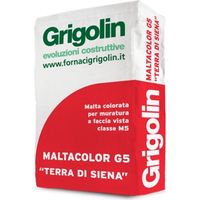 Maltacolor g5 terra di siena malta colorata per muratura m5 kg 25