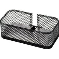Ever Life Design Prop mensola con contenitore in rete metallica colore nero opaco EVBAMCN
