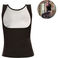Gilet de sudation gainant pour femme, gilet sauna amincissant à compression abdominale pour femme, gilet de sudation pour le fitness
